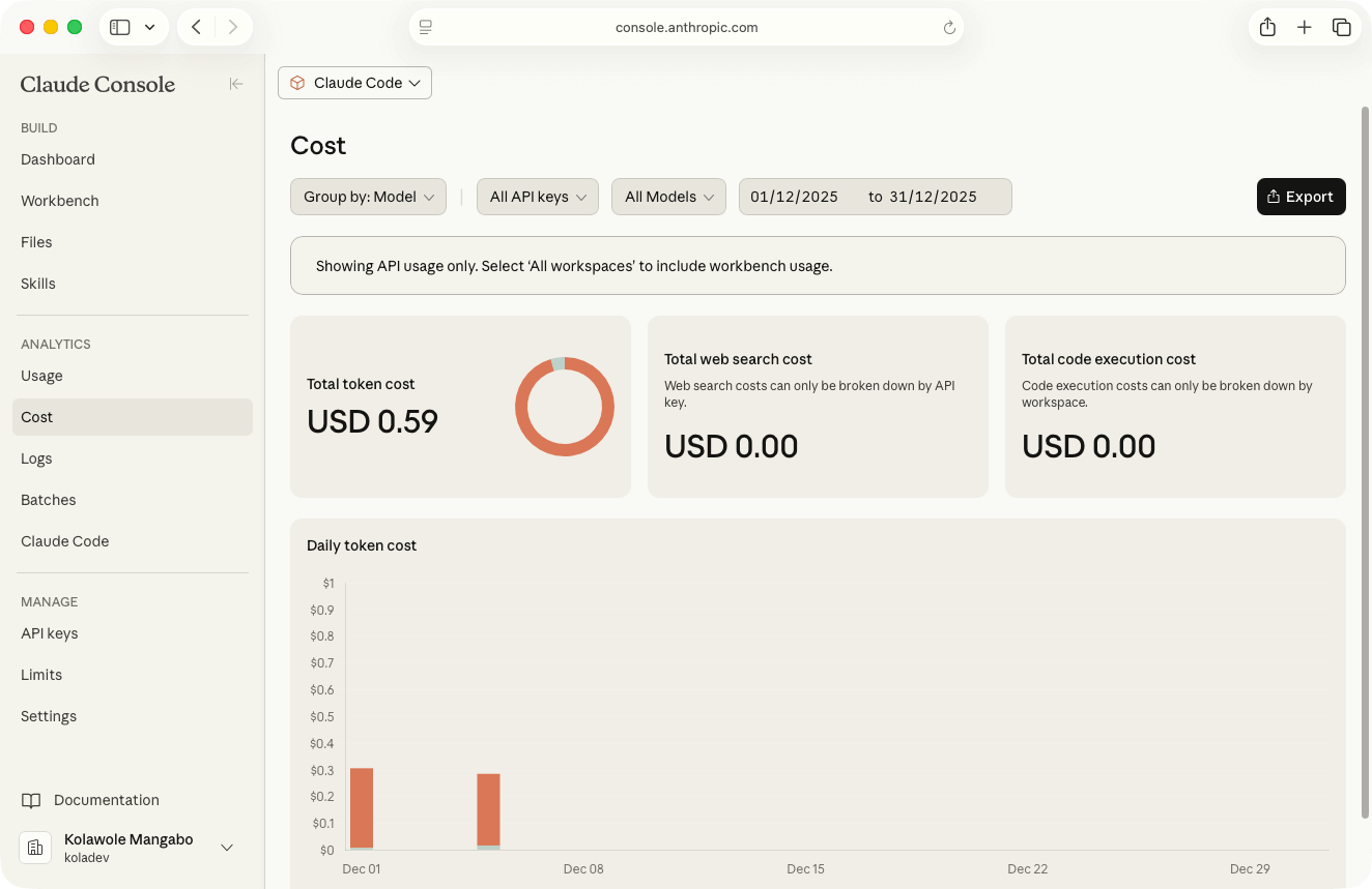 Claude Code Cost Tracking