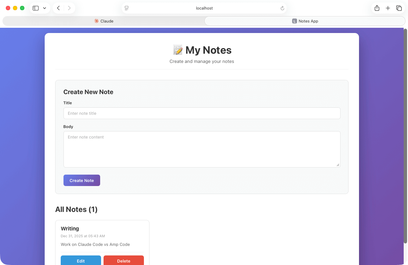 Claude Code UI Result