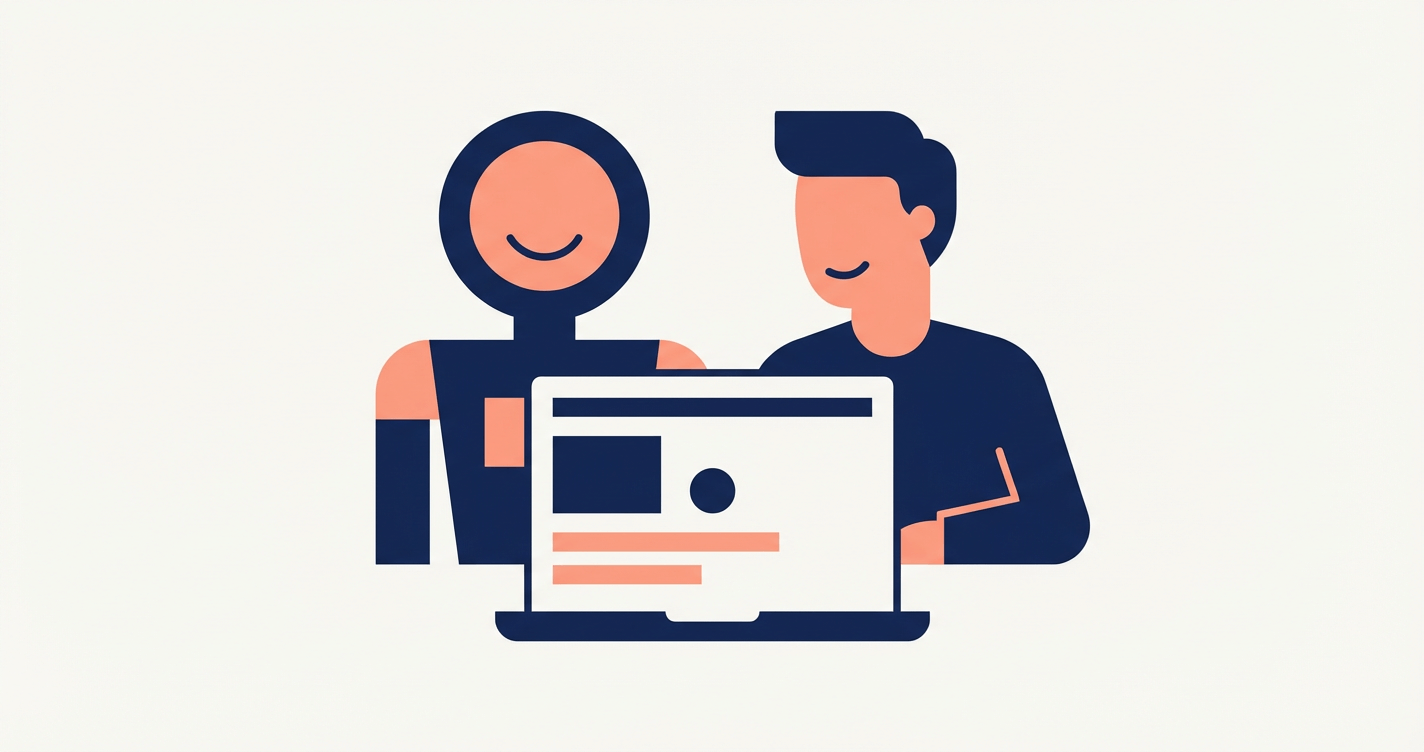 Agent and developer using software together