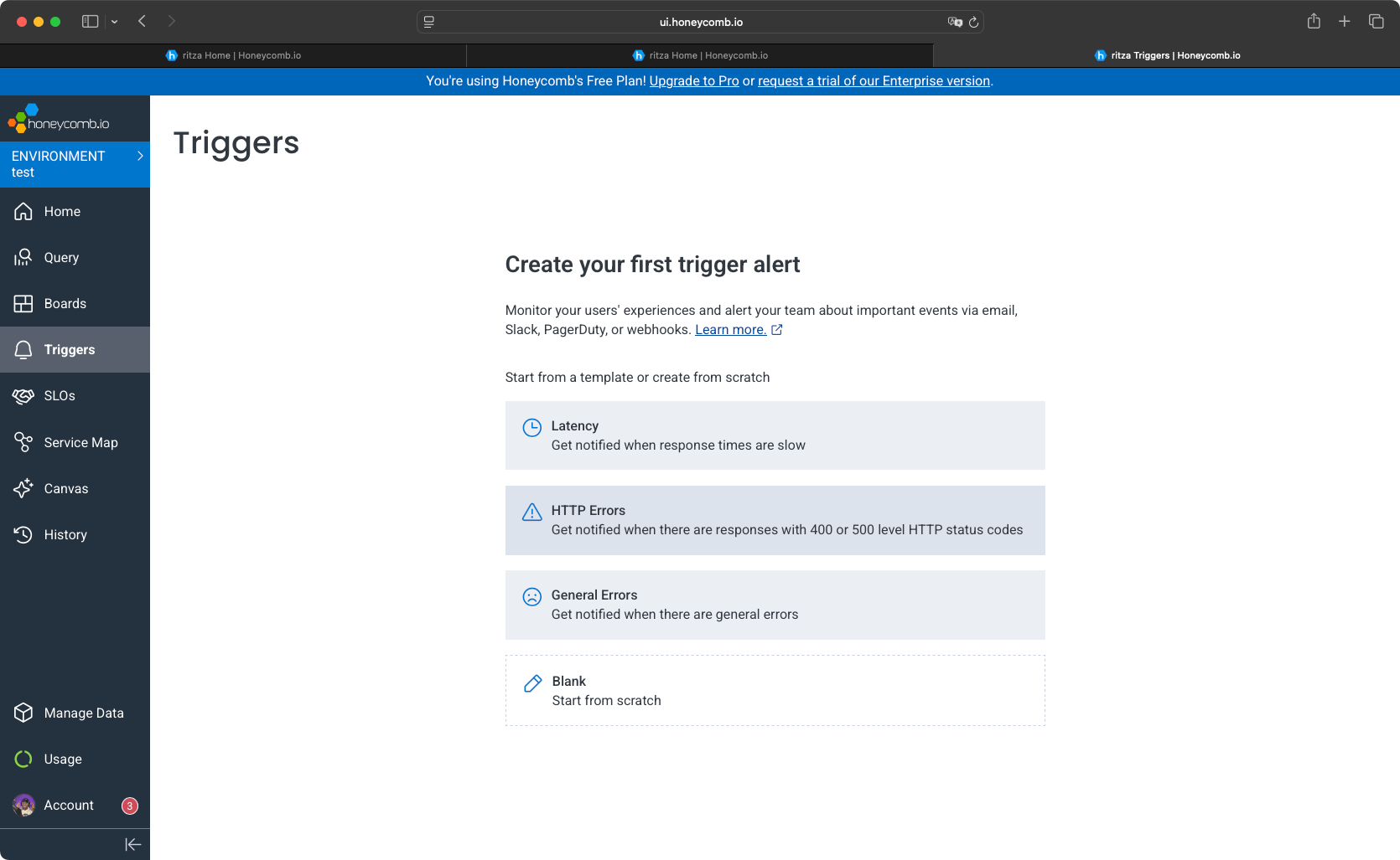 Honeycomb Alert Templates