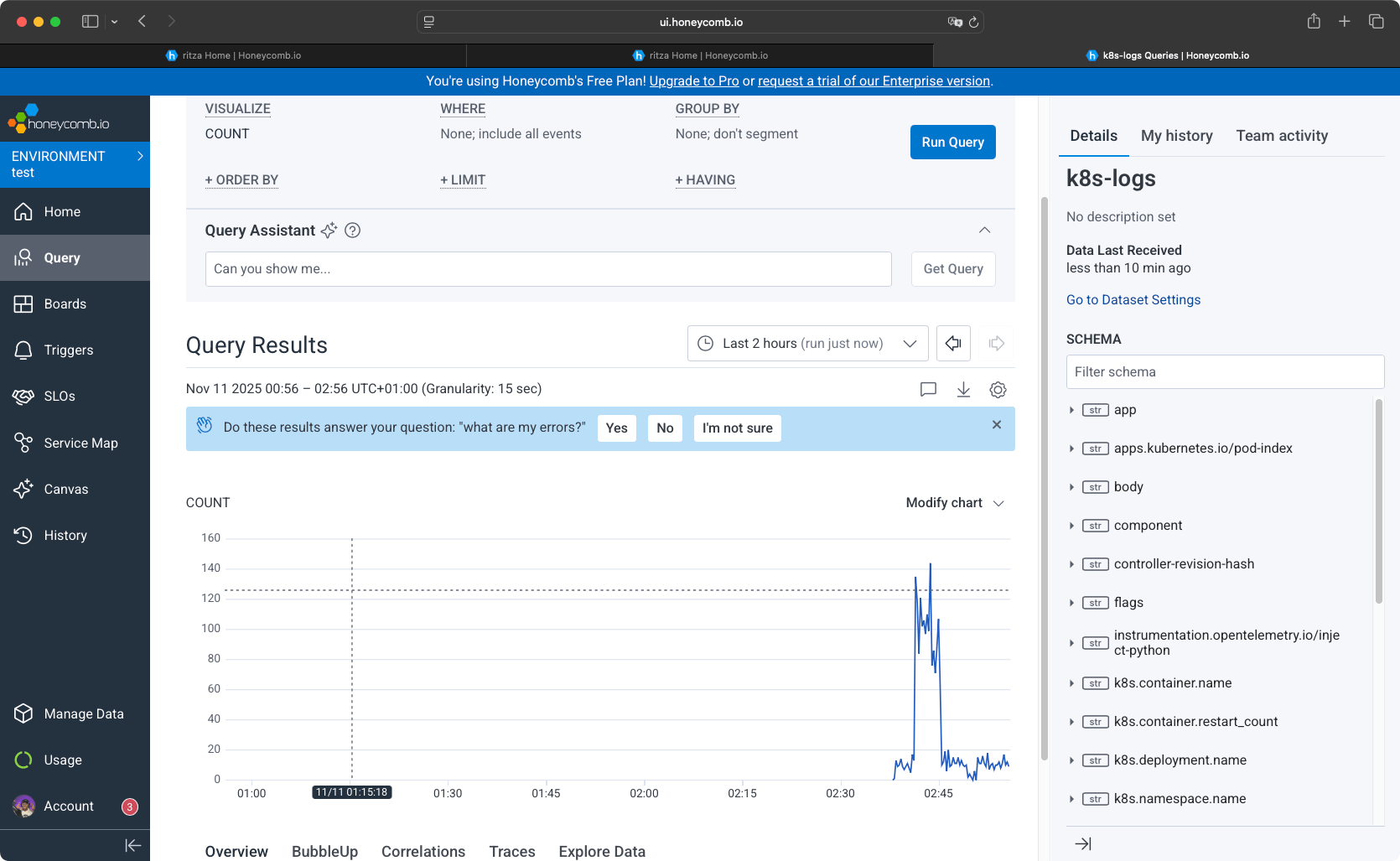 Honeycomb Query Assistant
