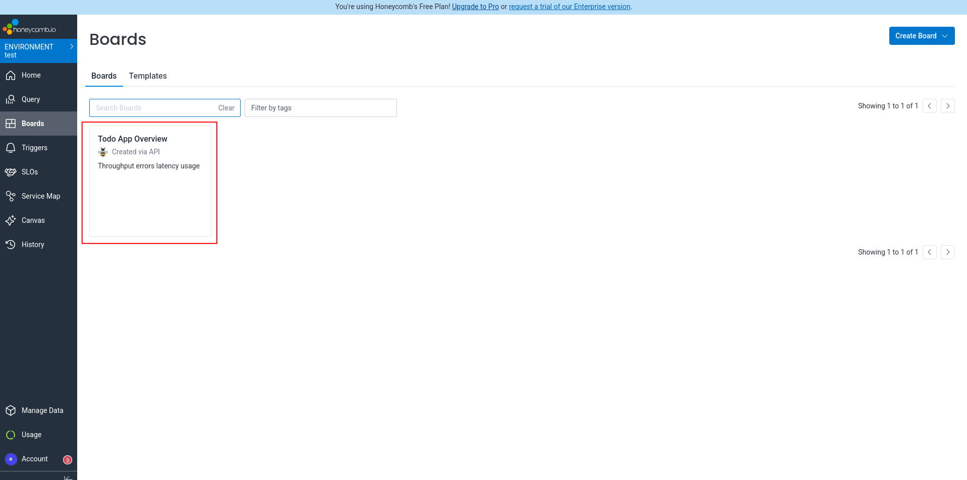 Empty Honeycomb Board