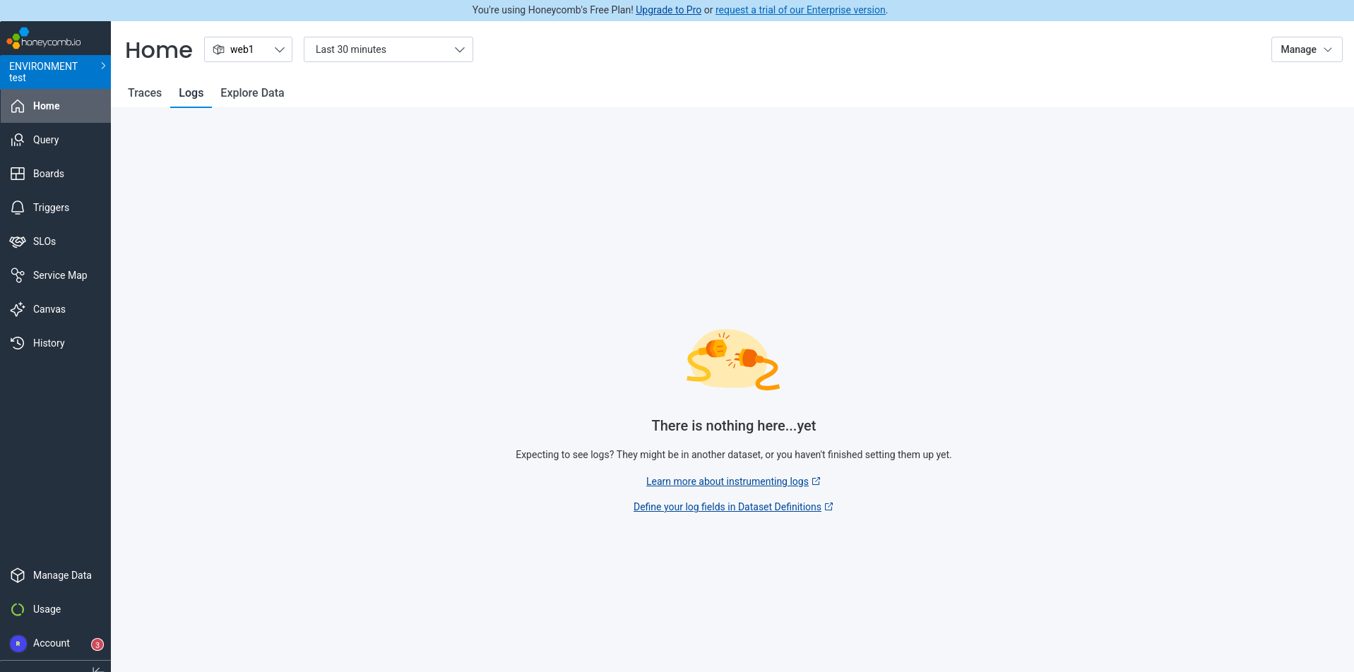 Empty Honeycomb empty logs